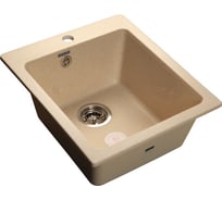 Композитная мойка GRANFEST Practic GF-P505 427х506, бежевая 328 432578