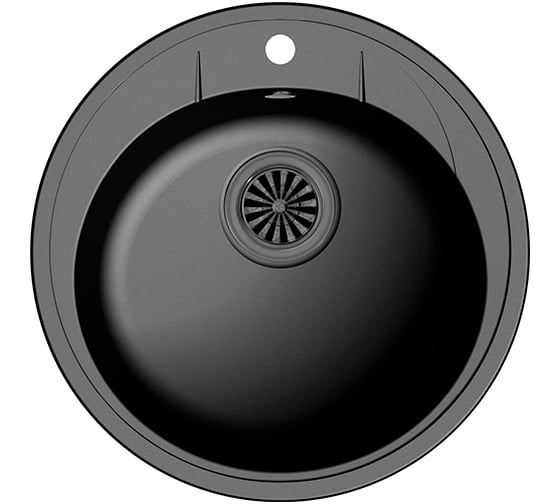 Кварцевая мойка EWIGSTEIN Elegant 1 чаша, D-484 мм E-R45 антрацит