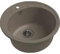 Кварцевая мойка EWIGSTEIN Elegant R45 1 чаша, D-484 мм E-R45 темно-бежевый