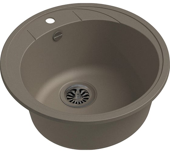 Кварцевая мойка EWIGSTEIN Elegant R45 1 чаша, D-484 мм E-R45 темно-бежевый