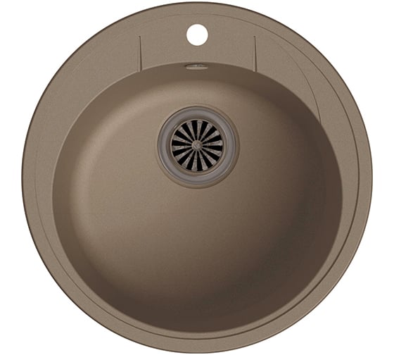 Кварцевая мойка EWIGSTEIN Elegant R45 1 чаша, D-484 мм E-R45 темно-бежевый