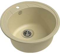 Кварцевая мойка EWIGSTEIN Elegant R45 1 чаша, D-484 мм E-R45 бежевый
