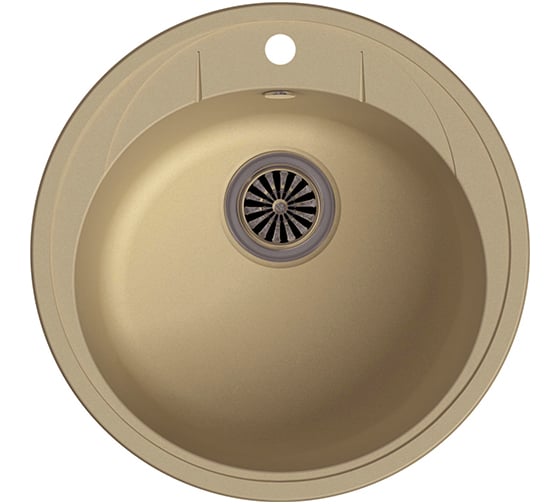 Кварцевая мойка EWIGSTEIN Elegant R45 1 чаша, D-484 мм E-R45 бежевый