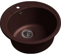 Кварцевая мойка EWIGSTEIN Elegant R45 1 чаша, D-484 мм E-R45 шоколад