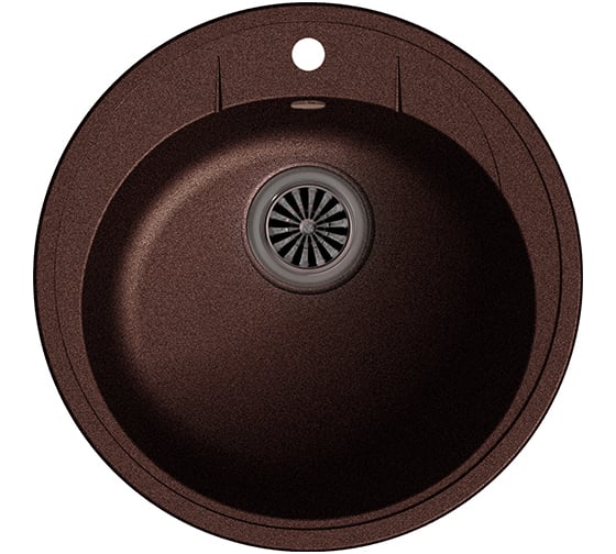 Кварцевая мойка EWIGSTEIN Elegant R45 1 чаша, D-484 мм E-R45 шоколад