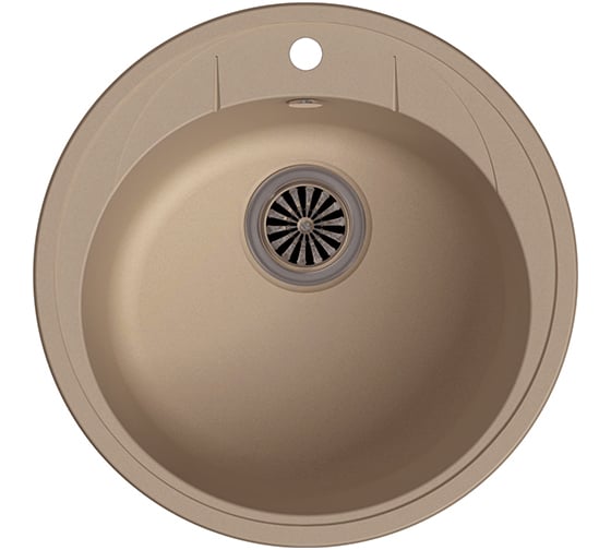 Кварцевая мойка EWIGSTEIN Elegant R45 1 чаша, D-484 мм E-R45 крем