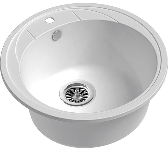 Кварцевая мойка EWIGSTEIN Elegant R45 1 чаша, D-484 мм E-R45 иней