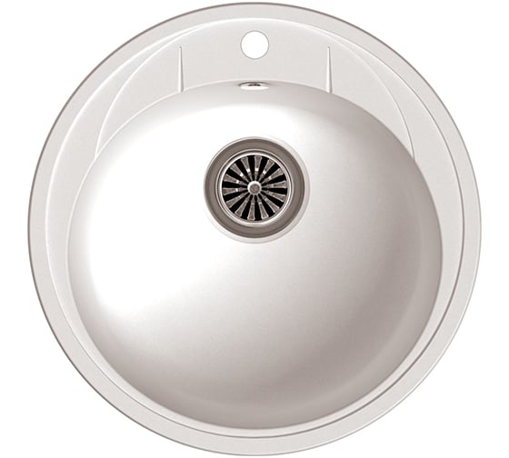 Кварцевая мойка EWIGSTEIN Elegant R45 1 чаша, D-484 мм E-R45 иней