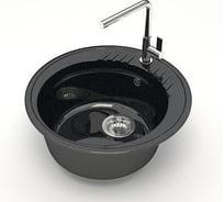 Мойка глянцевая Marrbaxx Лексия Z6Q4 черный Z006Q004