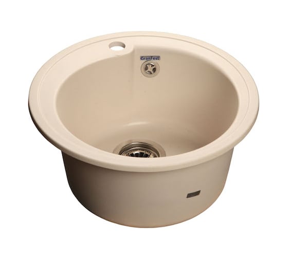 Композитная мойка GRANFEST Rondo GF-R450 D443 Белый 331 круглая 429012 1