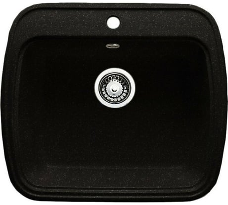 Мойка ALCORA Офелия G-003 антрацит, с сифоном 24