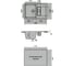 Мойка ALCORA Дуо G-012 антрацит, 790х495 мм, с сифоном 105 2