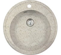 Мойка ALCORA Виктория Медея 502х502 мм, латте, с сифоном 403