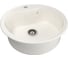 Мойка mixline ML-GM09 круглая, молоко, 341, 490х490х185 мм 533497 1
