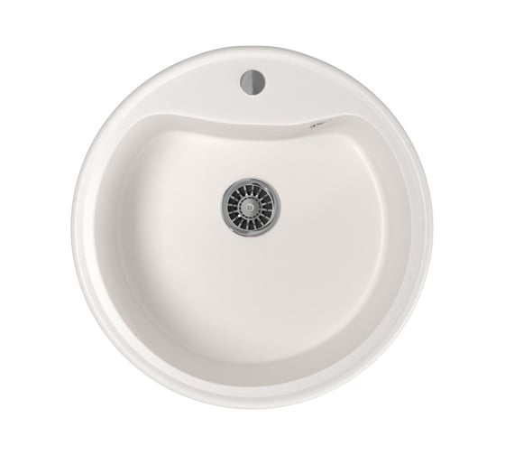 Мойка mixline ML-GM09 круглая, белая, 331, 490х490х185 мм 533495