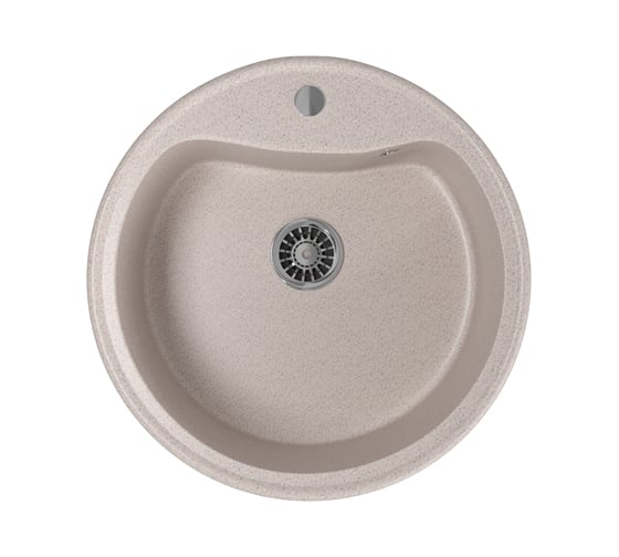 Мойка mixline ML-GM09 круглая, песочная, 302, 490х490х185 мм 533498