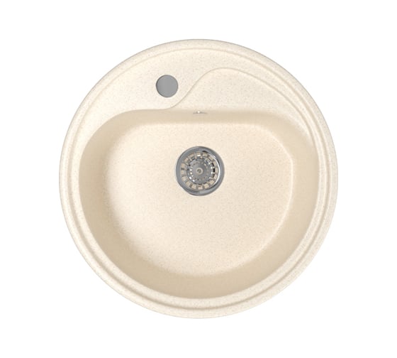 Мойка mixline ML-GM10 круглая, бежевая, 328, 440х440х180 мм 525066