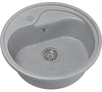 Мойка mixline ML-GM10 круглая, графит, 342, 440х440х180 мм 533152