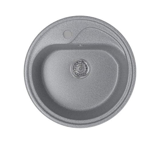 Мойка mixline ML-GM10 круглая, темно-серая, 309, 440х440х180 мм 525063