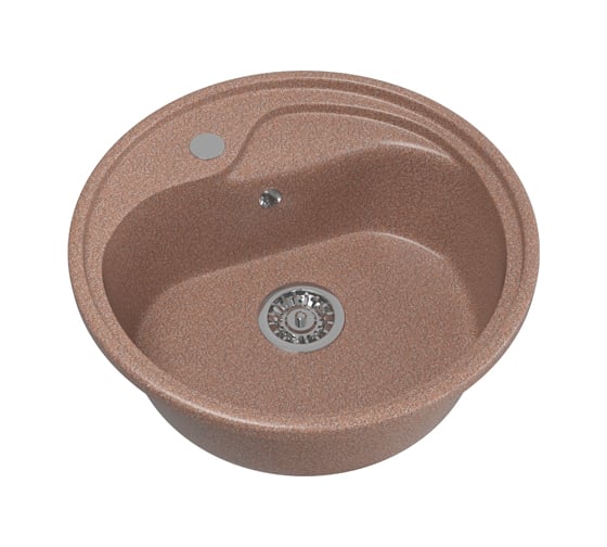 Мойка mixline ML-GM10 круглая, терракотовая, 307, 440х440х180 мм 525065 1