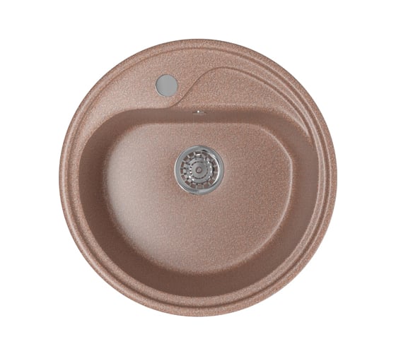 Мойка mixline ML-GM10 круглая, терракотовая, 307, 440х440х180 мм 525065