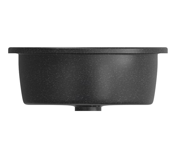 Мойка mixline ML-GM10 круглая, черная, 308, 440х440х180 мм 525062