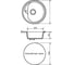Мойка mixline ML-GM10 круглая, черная, 308, 440х440х180 мм 525062 5