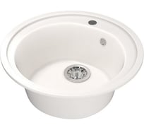 Мойка mixline ML-GM11 круглая, белая, 331, 500х500х180 мм 525075