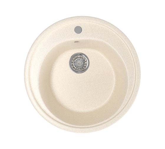 Мойка mixline ML-GM11 круглая, бежевая, 328, 500х500х180 мм 525074