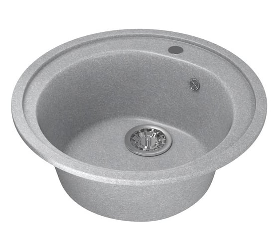 Мойка mixline ML-GM11 круглая, графит, 342, 500х500х180 мм 533153