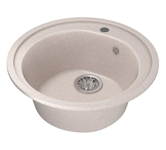 Мойка mixline ML-GM11 круглая, песочная, 302, 500х500х180 мм 525068