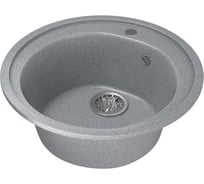 Мойка mixline ML-GM11 круглая, темно-серая, 309, 500х500х180 мм 525071