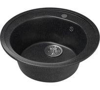 Мойка mixline ML-GM11 круглая, черная, 308, 500х500х180 мм 525070