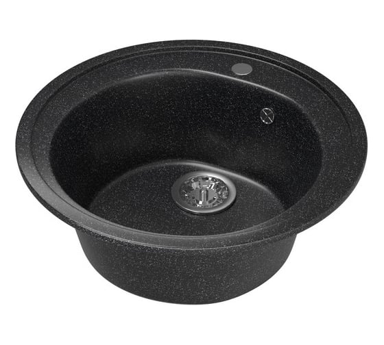Мойка mixline ML-GM11 круглая, черная, 308, 500х500х180 мм 525070