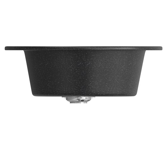 Мойка mixline ML-GM11 круглая, черная, 308, 500х500х180 мм 525070