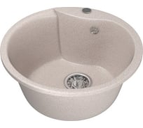 Мойка mixline ML-GM12 круглая, песочная, 302, 480х480х210 мм 525076