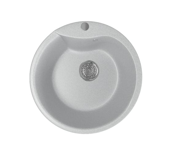 Мойка mixline ML-GM12 круглая, серая, 310, 480х480х210 мм 525077