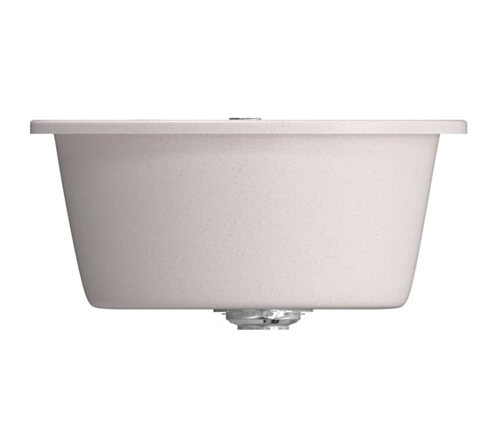 Мойка mixline ML-GM12 круглая, светло-розовая, 311, 480х480х210 мм 525080