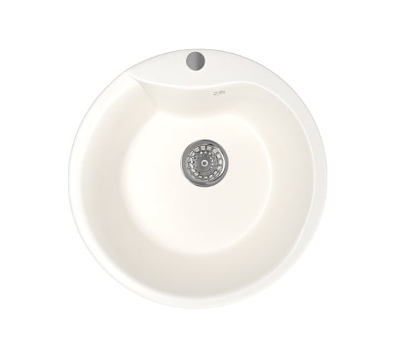 Мойка mixline ML-GM12 круглая, молоко, 341, 480х480х210 мм 532393