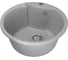 Мойка mixline ML-GM12 круглая, графит, 342, 480х480х210 мм 533154 1