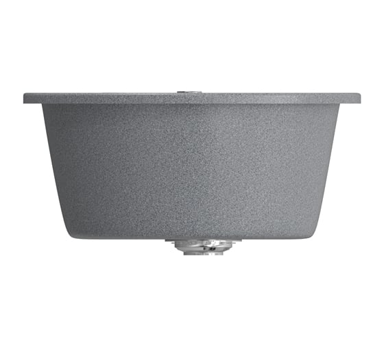 Мойка mixline ML-GM12 круглая, темно-серая, 309, 480х480х210 мм 525079