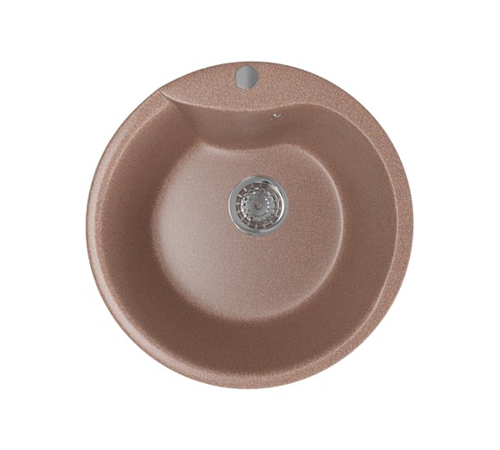 Мойка mixline ML-GM12 круглая, терракотовая, 307, 480х480х210 мм 525081