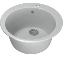 Мойка mixline ML-GM13 круглая, серая, 310, 495х495х190 мм 525085