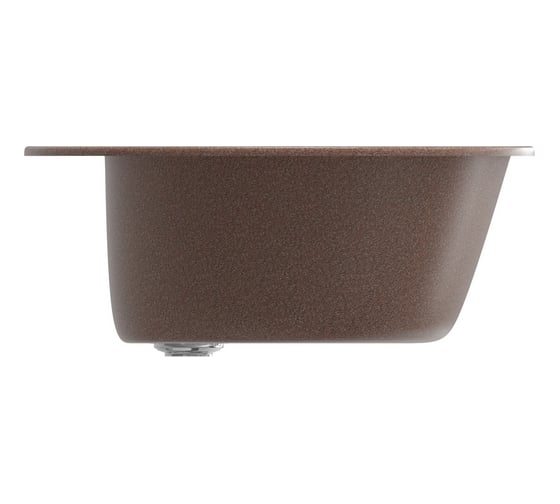Мойка mixline ML-GM13 круглая, терракотовая, 307, 495х495х190 мм 525089