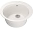 Мойка mixline ML-GM13 круглая, белая, 331, 495х495х190 мм 525091 1