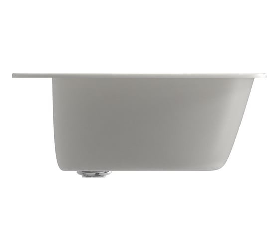 Мойка mixline ML-GM13 круглая, молоко, 341, 495х495х190 мм 532394