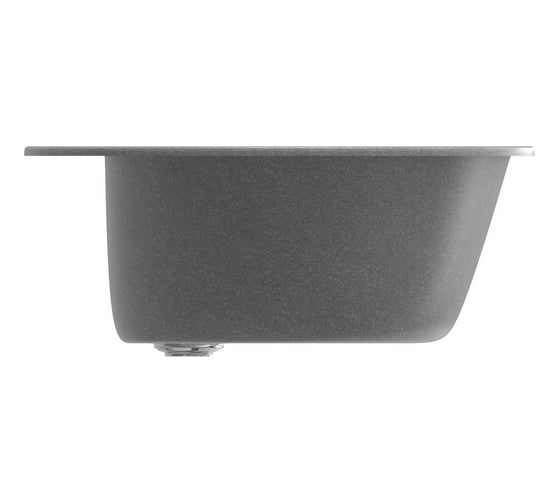 Мойка mixline ML-GM13 круглая, графит, 342, 495х495х190 мм 533155