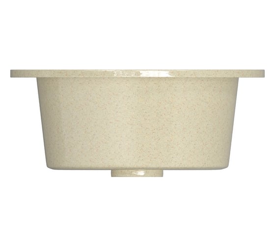 Мойка mixline ML-GM Gloss 01 круглая, бежевая, 480х480х180 мм 542269