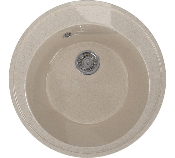 Мойка mixline ML-GM Gloss 01 круглая, песочная, 480х480х180 мм 542280