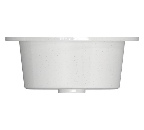 Мойка mixline ML-GM Gloss 01 круглая, белая, 480х480х180 мм 542281